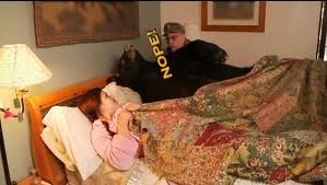 Chuck Testa with bear