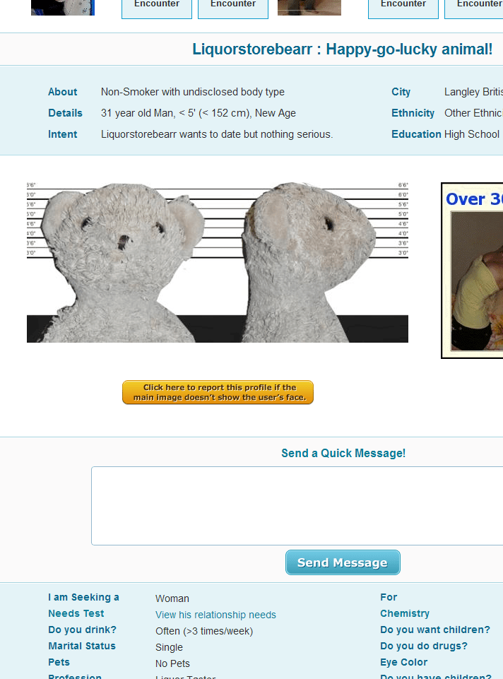 screenshot plenty of fish PROFILE