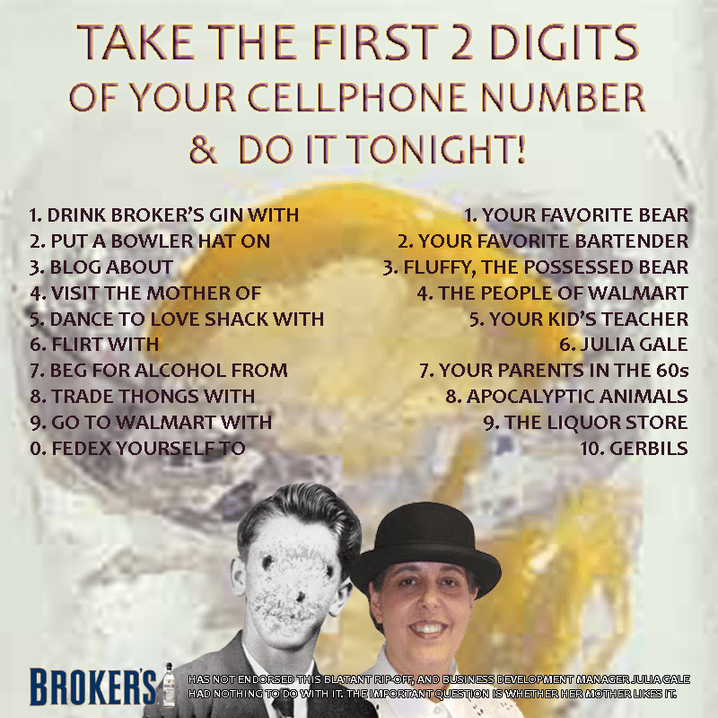 Broker's Gin DO IT TONIGHT copy