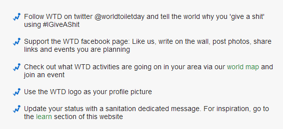 World Toilet day get invovled