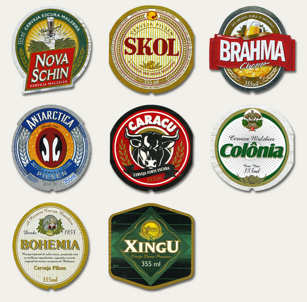 Latin American beer labels