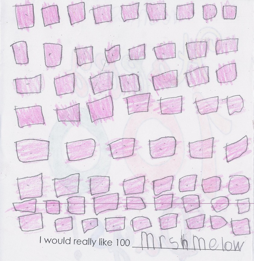 V loves marshmallows...