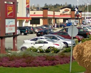 LB at liquor store near and far